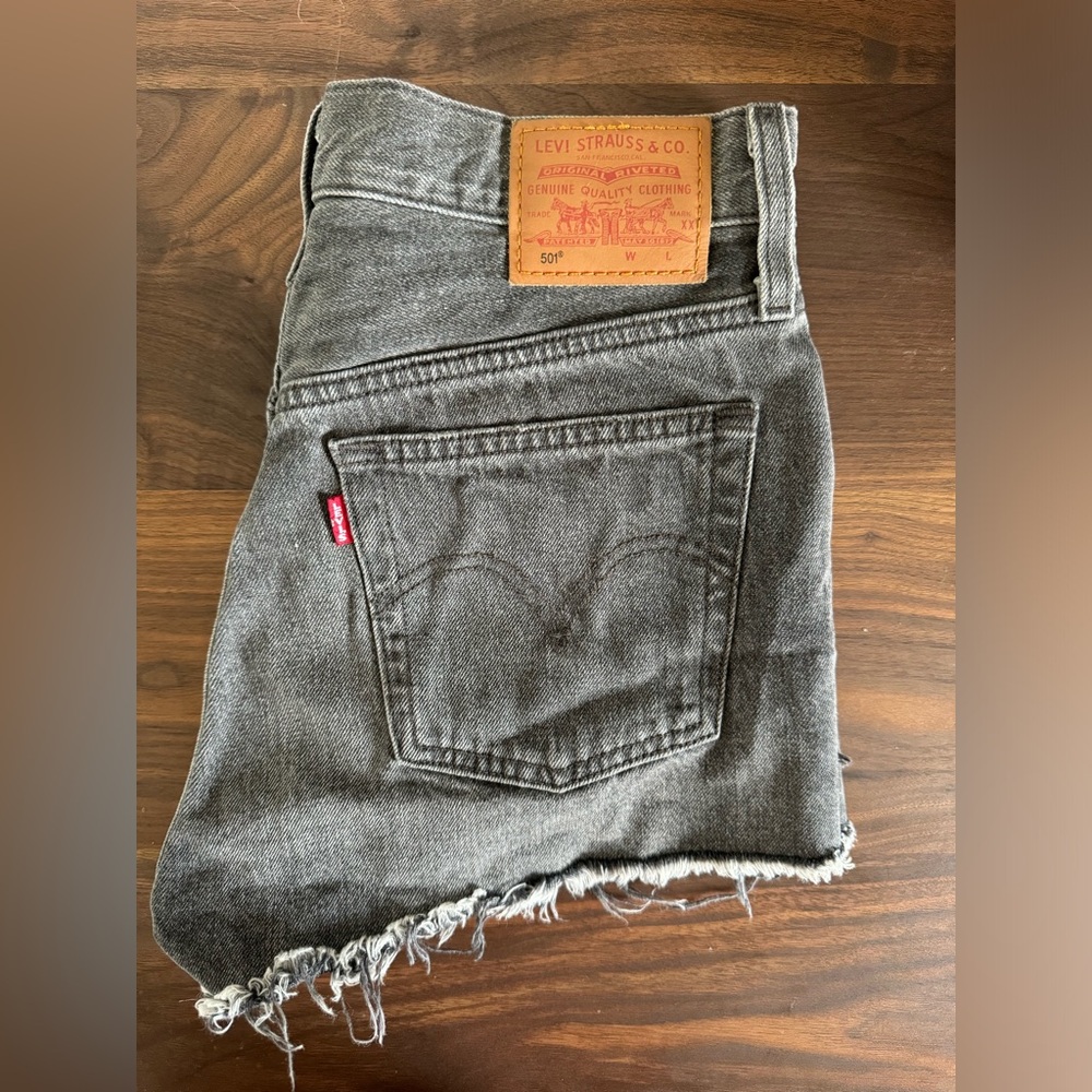 Levi’s 501 Black Denim Shorts